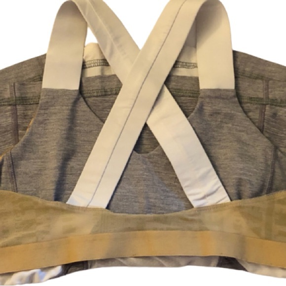 Lululemon Push Your Limits Gray White Tank Size 6 EUC - Picture 5 of 10